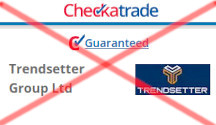 Trendsetter Group Ltd's checkatrade profile in May 2023